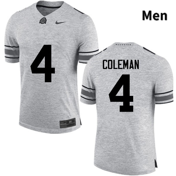 Ohio State Buckeyes Kurt Coleman Men's #4 Gray Game Stitched College Football Jersey